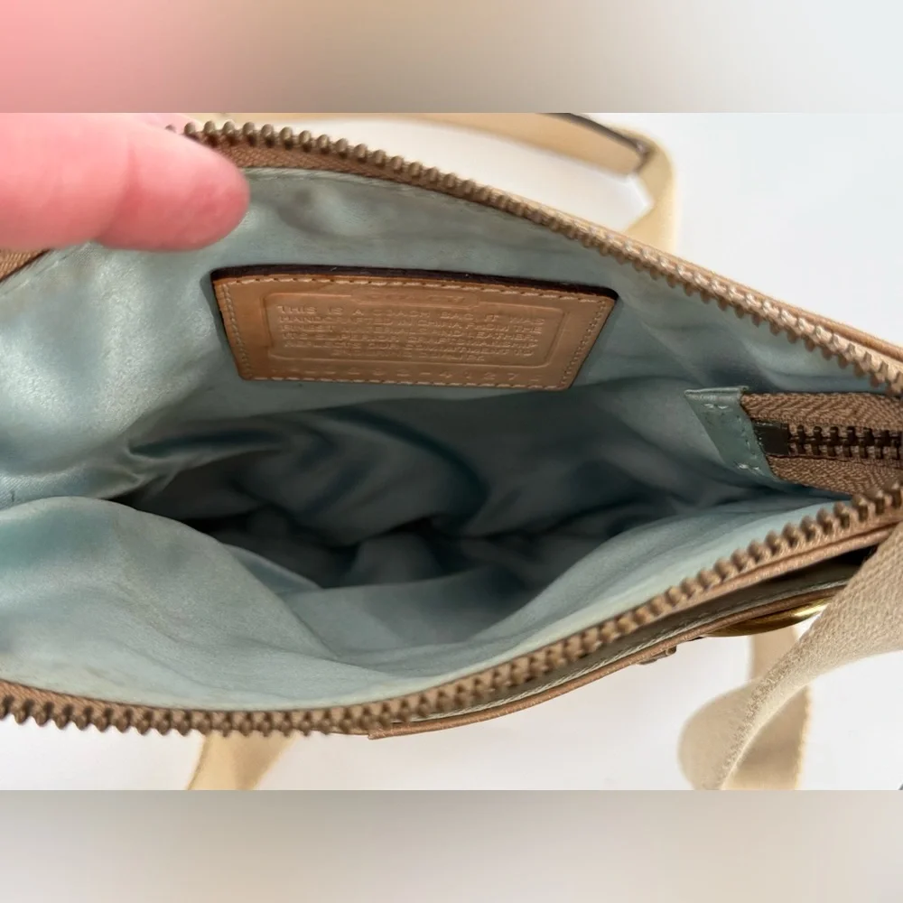 Coach Gold Metallic Crossbody Purse‎